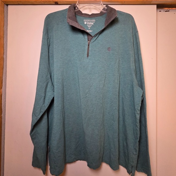 Coolibar Other - Coolibar Men's Quarter Zip Jacket UPF 50+ Size XL Blue Outdoors Sun Protection